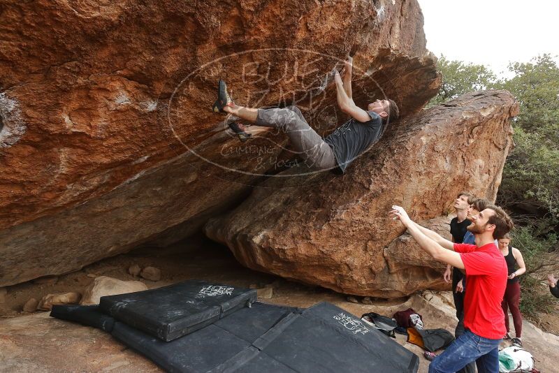 Bouldering in Hueco Tanks on 02/28/2020 with Blue Lizard Climbing and Yoga

Filename: SRM_20200228_1508090.jpg
Aperture: f/6.3
Shutter Speed: 1/250
Body: Canon EOS-1D Mark II
Lens: Canon EF 16-35mm f/2.8 L