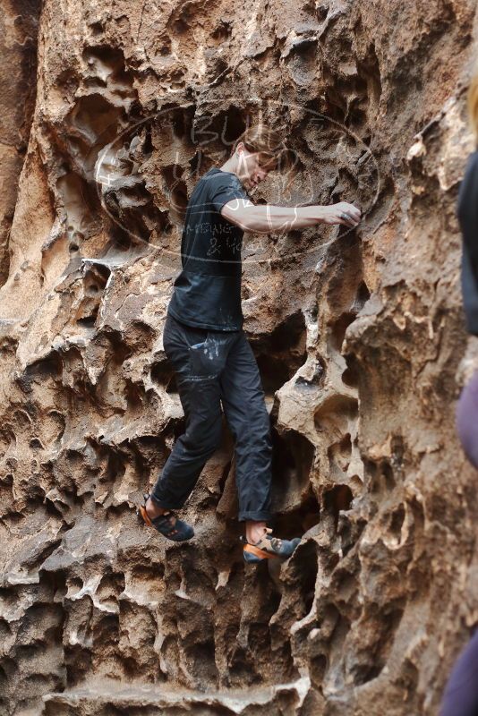 Bouldering in Hueco Tanks on 02/28/2020 with Blue Lizard Climbing and Yoga

Filename: SRM_20200228_1656320.jpg
Aperture: f/2.8
Shutter Speed: 1/100
Body: Canon EOS-1D Mark II
Lens: Canon EF 50mm f/1.8 II