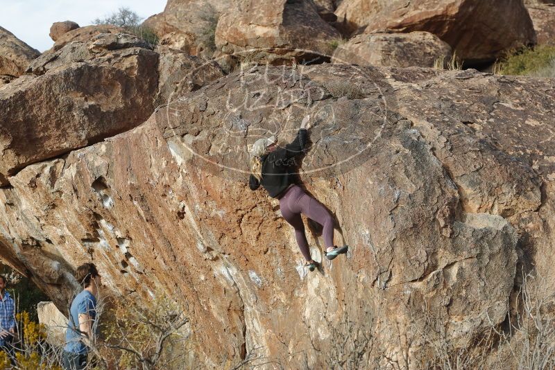 Bouldering in Hueco Tanks on 02/28/2020 with Blue Lizard Climbing and Yoga

Filename: SRM_20200228_1746060.jpg
Aperture: f/5.0
Shutter Speed: 1/400
Body: Canon EOS-1D Mark II
Lens: Canon EF 50mm f/1.8 II