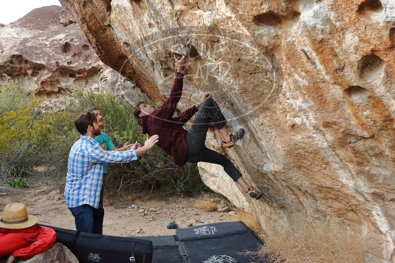 Bouldering in Hueco Tanks on 02/28/2020 with Blue Lizard Climbing and Yoga

Filename: SRM_20200228_1822230.jpg
Aperture: f/5.0
Shutter Speed: 1/250
Body: Canon EOS-1D Mark II
Lens: Canon EF 16-35mm f/2.8 L