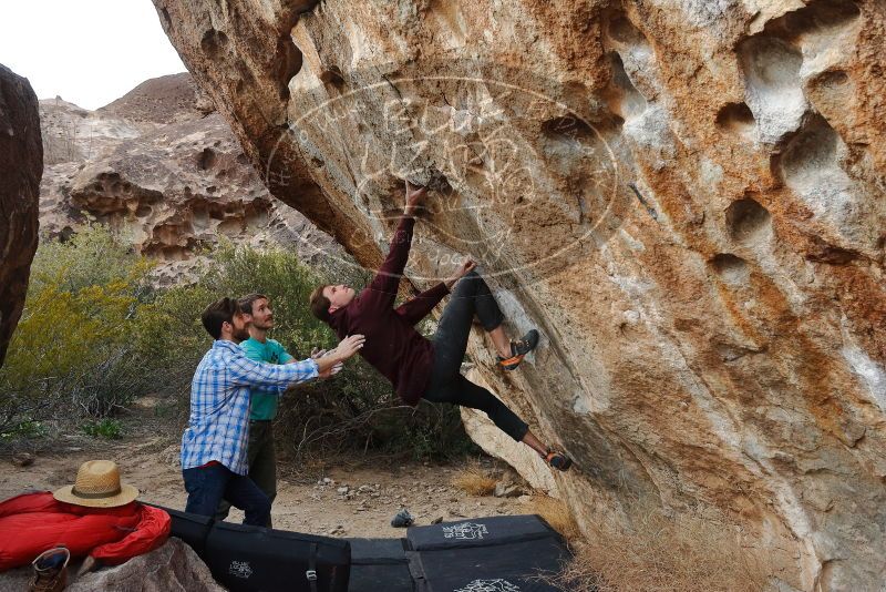 Bouldering in Hueco Tanks on 02/28/2020 with Blue Lizard Climbing and Yoga

Filename: SRM_20200228_1822340.jpg
Aperture: f/6.3
Shutter Speed: 1/250
Body: Canon EOS-1D Mark II
Lens: Canon EF 16-35mm f/2.8 L