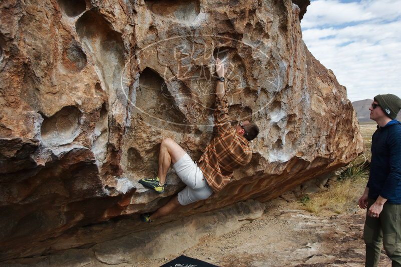 Bouldering in Hueco Tanks on 02/29/2020 with Blue Lizard Climbing and Yoga

Filename: SRM_20200229_1106400.jpg
Aperture: f/7.1
Shutter Speed: 1/250
Body: Canon EOS-1D Mark II
Lens: Canon EF 16-35mm f/2.8 L