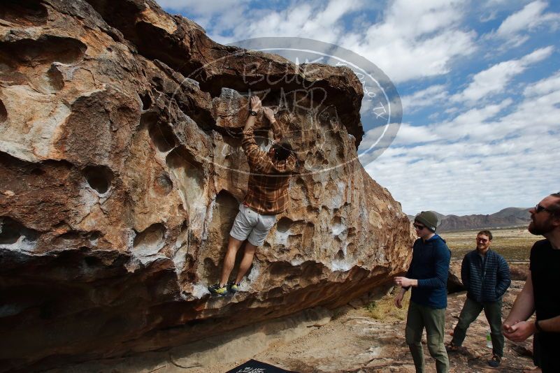 Bouldering in Hueco Tanks on 02/29/2020 with Blue Lizard Climbing and Yoga

Filename: SRM_20200229_1106580.jpg
Aperture: f/8.0
Shutter Speed: 1/250
Body: Canon EOS-1D Mark II
Lens: Canon EF 16-35mm f/2.8 L