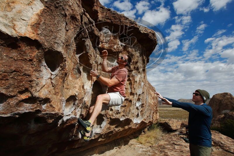 Bouldering in Hueco Tanks on 02/29/2020 with Blue Lizard Climbing and Yoga

Filename: SRM_20200229_1122140.jpg
Aperture: f/10.0
Shutter Speed: 1/320
Body: Canon EOS-1D Mark II
Lens: Canon EF 16-35mm f/2.8 L