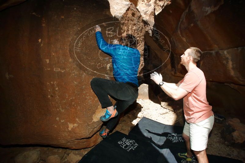 Bouldering in Hueco Tanks on 02/29/2020 with Blue Lizard Climbing and Yoga

Filename: SRM_20200229_1325160.jpg
Aperture: f/8.0
Shutter Speed: 1/250
Body: Canon EOS-1D Mark II
Lens: Canon EF 16-35mm f/2.8 L