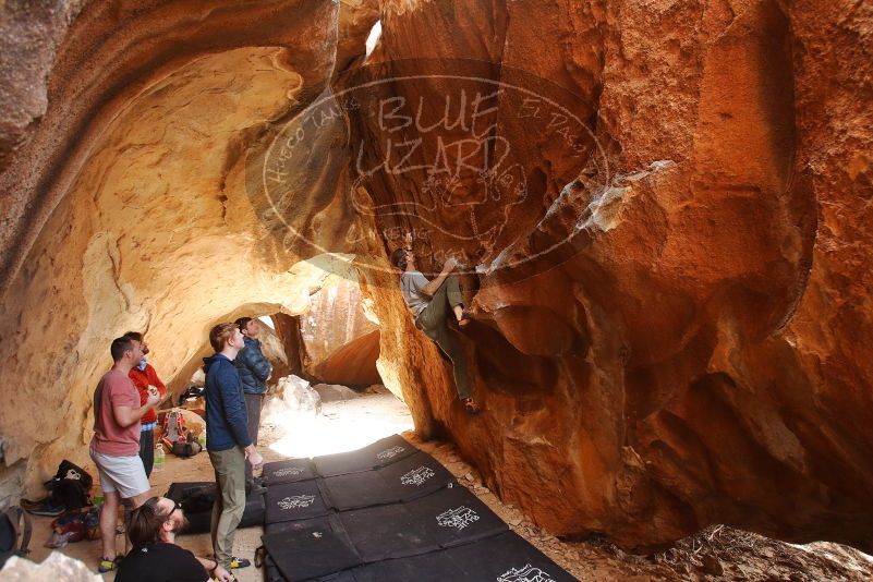 Bouldering in Hueco Tanks on 02/29/2020 with Blue Lizard Climbing and Yoga

Filename: SRM_20200229_1411100.jpg
Aperture: f/4.5
Shutter Speed: 1/250
Body: Canon EOS-1D Mark II
Lens: Canon EF 16-35mm f/2.8 L