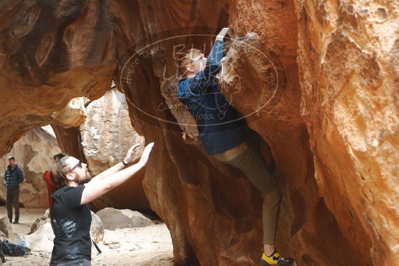 Bouldering in Hueco Tanks on 02/29/2020 with Blue Lizard Climbing and Yoga

Filename: SRM_20200229_1428320.jpg
Aperture: f/4.0
Shutter Speed: 1/250
Body: Canon EOS-1D Mark II
Lens: Canon EF 50mm f/1.8 II