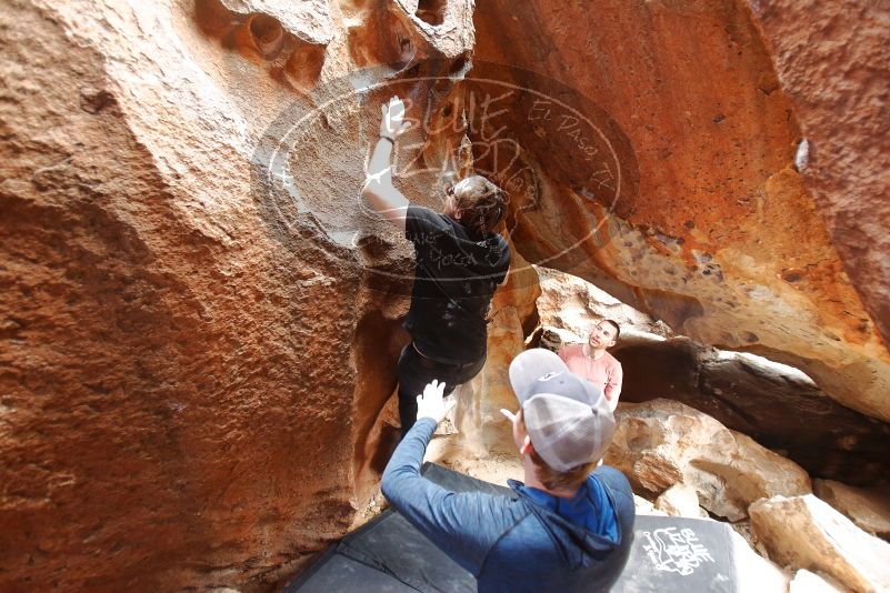 Bouldering in Hueco Tanks on 02/29/2020 with Blue Lizard Climbing and Yoga

Filename: SRM_20200229_1501580.jpg
Aperture: f/2.8
Shutter Speed: 1/200
Body: Canon EOS-1D Mark II
Lens: Canon EF 16-35mm f/2.8 L