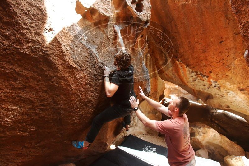 Bouldering in Hueco Tanks on 02/29/2020 with Blue Lizard Climbing and Yoga

Filename: SRM_20200229_1507091.jpg
Aperture: f/5.6
Shutter Speed: 1/200
Body: Canon EOS-1D Mark II
Lens: Canon EF 16-35mm f/2.8 L