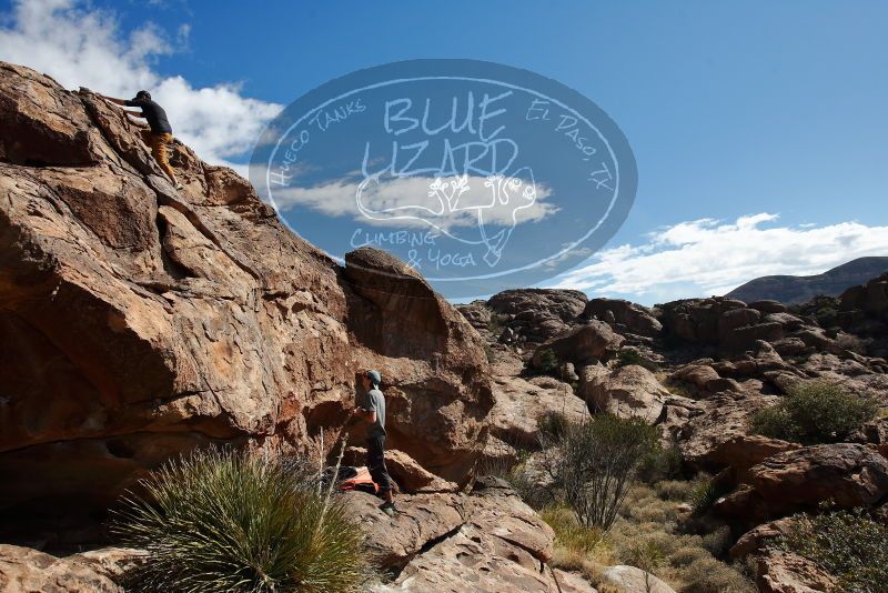 Bouldering in Hueco Tanks on 03/07/2020 with Blue Lizard Climbing and Yoga

Filename: SRM_20200307_1118020.jpg
Aperture: f/5.6
Shutter Speed: 1/1600
Body: Canon EOS-1D Mark II
Lens: Canon EF 16-35mm f/2.8 L