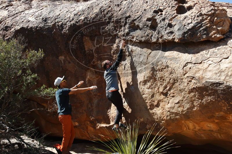 Bouldering in Hueco Tanks on 03/07/2020 with Blue Lizard Climbing and Yoga

Filename: SRM_20200307_1336250.jpg
Aperture: f/5.6
Shutter Speed: 1/500
Body: Canon EOS-1D Mark II
Lens: Canon EF 16-35mm f/2.8 L