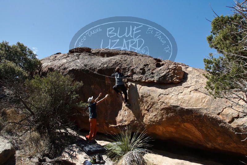 Bouldering in Hueco Tanks on 03/07/2020 with Blue Lizard Climbing and Yoga

Filename: SRM_20200307_1336400.jpg
Aperture: f/5.6
Shutter Speed: 1/800
Body: Canon EOS-1D Mark II
Lens: Canon EF 16-35mm f/2.8 L