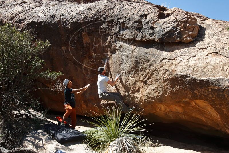 Bouldering in Hueco Tanks on 03/07/2020 with Blue Lizard Climbing and Yoga

Filename: SRM_20200307_1340070.jpg
Aperture: f/5.6
Shutter Speed: 1/640
Body: Canon EOS-1D Mark II
Lens: Canon EF 16-35mm f/2.8 L