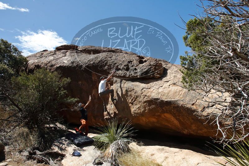 Bouldering in Hueco Tanks on 03/07/2020 with Blue Lizard Climbing and Yoga

Filename: SRM_20200307_1340160.jpg
Aperture: f/5.6
Shutter Speed: 1/800
Body: Canon EOS-1D Mark II
Lens: Canon EF 16-35mm f/2.8 L