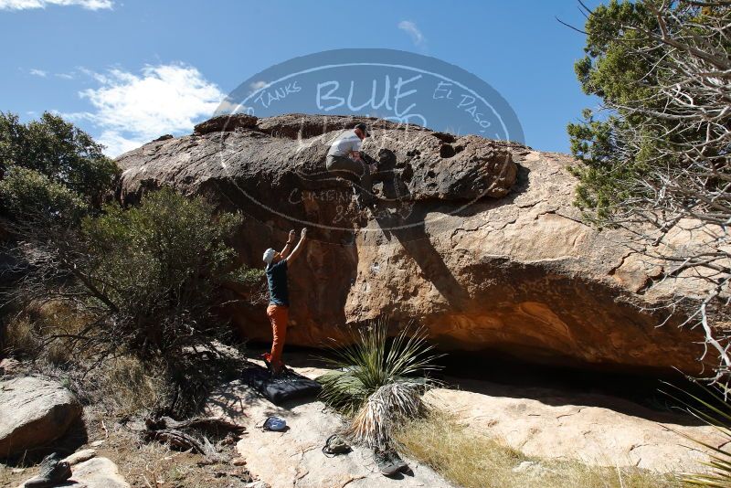 Bouldering in Hueco Tanks on 03/07/2020 with Blue Lizard Climbing and Yoga

Filename: SRM_20200307_1340320.jpg
Aperture: f/5.6
Shutter Speed: 1/800
Body: Canon EOS-1D Mark II
Lens: Canon EF 16-35mm f/2.8 L