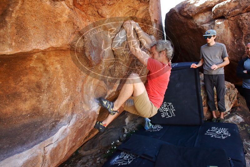 Bouldering in Hueco Tanks on 03/07/2020 with Blue Lizard Climbing and Yoga

Filename: SRM_20200307_1419440.jpg
Aperture: f/5.0
Shutter Speed: 1/500
Body: Canon EOS-1D Mark II
Lens: Canon EF 16-35mm f/2.8 L