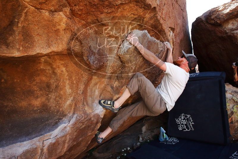 Bouldering in Hueco Tanks on 03/07/2020 with Blue Lizard Climbing and Yoga

Filename: SRM_20200307_1422400.jpg
Aperture: f/5.6
Shutter Speed: 1/500
Body: Canon EOS-1D Mark II
Lens: Canon EF 16-35mm f/2.8 L