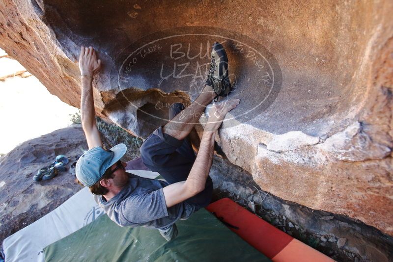 Bouldering in Hueco Tanks on 03/07/2020 with Blue Lizard Climbing and Yoga

Filename: SRM_20200307_1531300.jpg
Aperture: f/4.0
Shutter Speed: 1/400
Body: Canon EOS-1D Mark II
Lens: Canon EF 16-35mm f/2.8 L