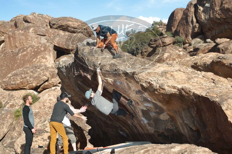 Bouldering in Hueco Tanks on 03/07/2020 with Blue Lizard Climbing and Yoga

Filename: SRM_20200307_1707490.jpg
Aperture: f/5.0
Shutter Speed: 1/250
Body: Canon EOS-1D Mark II
Lens: Canon EF 50mm f/1.8 II