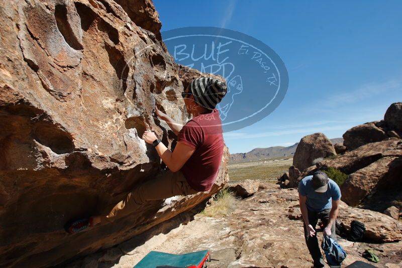 Bouldering in Hueco Tanks on 03/06/2020 with Blue Lizard Climbing and Yoga

Filename: SRM_20200306_1115480.jpg
Aperture: f/5.6
Shutter Speed: 1/500
Body: Canon EOS-1D Mark II
Lens: Canon EF 16-35mm f/2.8 L