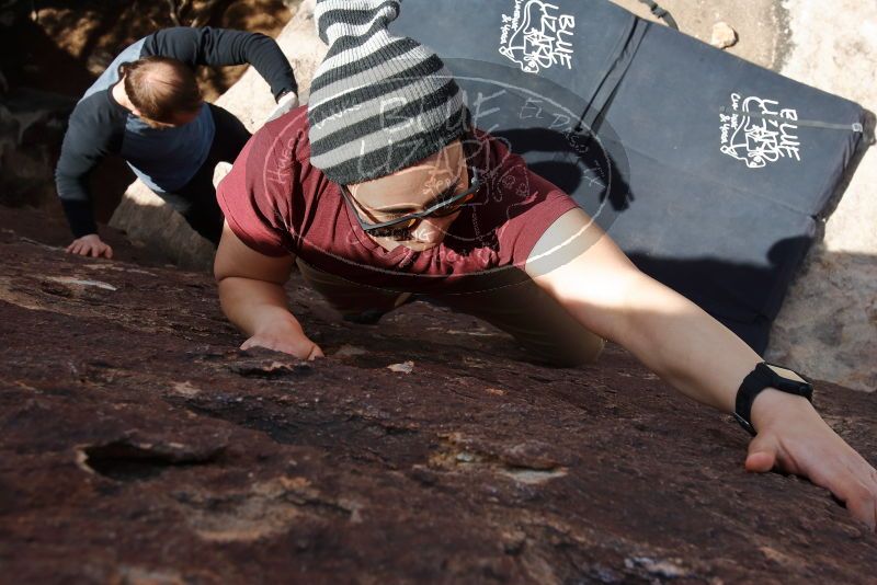 Bouldering in Hueco Tanks on 03/06/2020 with Blue Lizard Climbing and Yoga

Filename: SRM_20200306_1306000.jpg
Aperture: f/9.0
Shutter Speed: 1/320
Body: Canon EOS-1D Mark II
Lens: Canon EF 16-35mm f/2.8 L