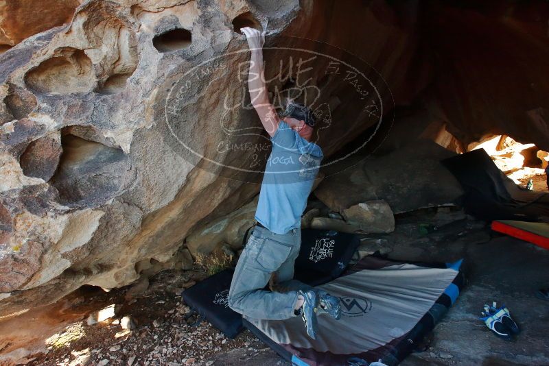 Bouldering in Hueco Tanks on 03/06/2020 with Blue Lizard Climbing and Yoga

Filename: SRM_20200306_1815520.jpg
Aperture: f/7.1
Shutter Speed: 1/250
Body: Canon EOS-1D Mark II
Lens: Canon EF 16-35mm f/2.8 L