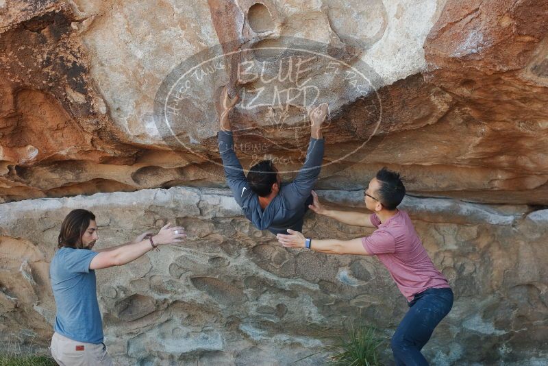 Bouldering in Hueco Tanks on 03/16/2020 with Blue Lizard Climbing and Yoga

Filename: SRM_20200316_0937550.jpg
Aperture: f/4.0
Shutter Speed: 1/320
Body: Canon EOS-1D Mark II
Lens: Canon EF 50mm f/1.8 II