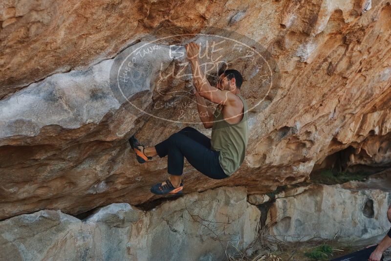 Bouldering in Hueco Tanks on 03/16/2020 with Blue Lizard Climbing and Yoga

Filename: SRM_20200316_1009360.jpg
Aperture: f/4.5
Shutter Speed: 1/320
Body: Canon EOS-1D Mark II
Lens: Canon EF 50mm f/1.8 II