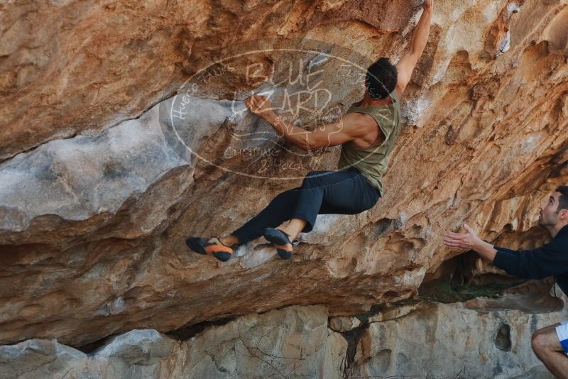 Bouldering in Hueco Tanks on 03/16/2020 with Blue Lizard Climbing and Yoga

Filename: SRM_20200316_1009380.jpg
Aperture: f/5.0
Shutter Speed: 1/320
Body: Canon EOS-1D Mark II
Lens: Canon EF 50mm f/1.8 II