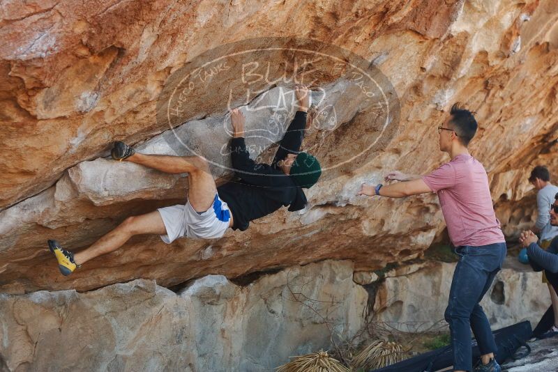 Bouldering in Hueco Tanks on 03/16/2020 with Blue Lizard Climbing and Yoga

Filename: SRM_20200316_1040480.jpg
Aperture: f/4.0
Shutter Speed: 1/500
Body: Canon EOS-1D Mark II
Lens: Canon EF 50mm f/1.8 II