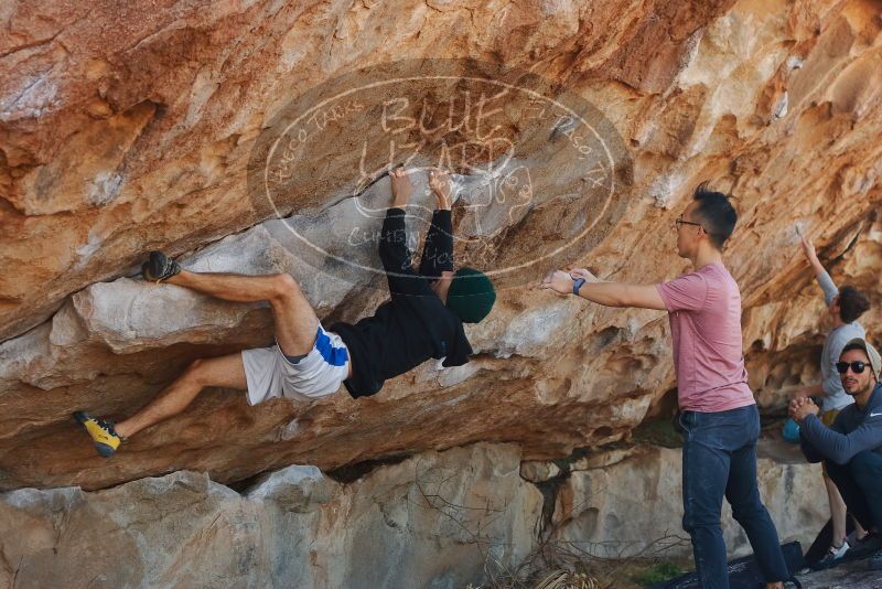 Bouldering in Hueco Tanks on 03/16/2020 with Blue Lizard Climbing and Yoga

Filename: SRM_20200316_1040510.jpg
Aperture: f/4.5
Shutter Speed: 1/500
Body: Canon EOS-1D Mark II
Lens: Canon EF 50mm f/1.8 II