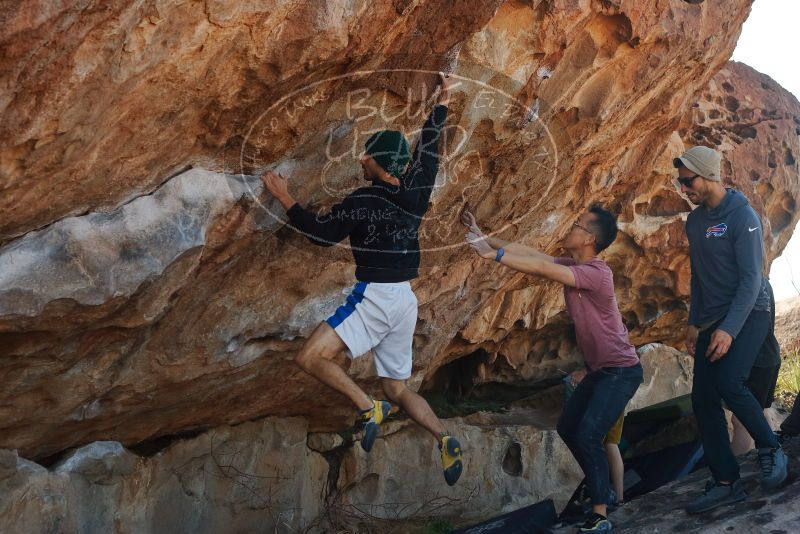 Bouldering in Hueco Tanks on 03/16/2020 with Blue Lizard Climbing and Yoga

Filename: SRM_20200316_1041160.jpg
Aperture: f/5.6
Shutter Speed: 1/500
Body: Canon EOS-1D Mark II
Lens: Canon EF 50mm f/1.8 II