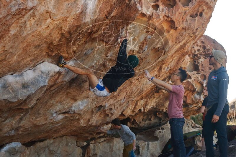 Bouldering in Hueco Tanks on 03/16/2020 with Blue Lizard Climbing and Yoga

Filename: SRM_20200316_1041210.jpg
Aperture: f/5.0
Shutter Speed: 1/500
Body: Canon EOS-1D Mark II
Lens: Canon EF 50mm f/1.8 II