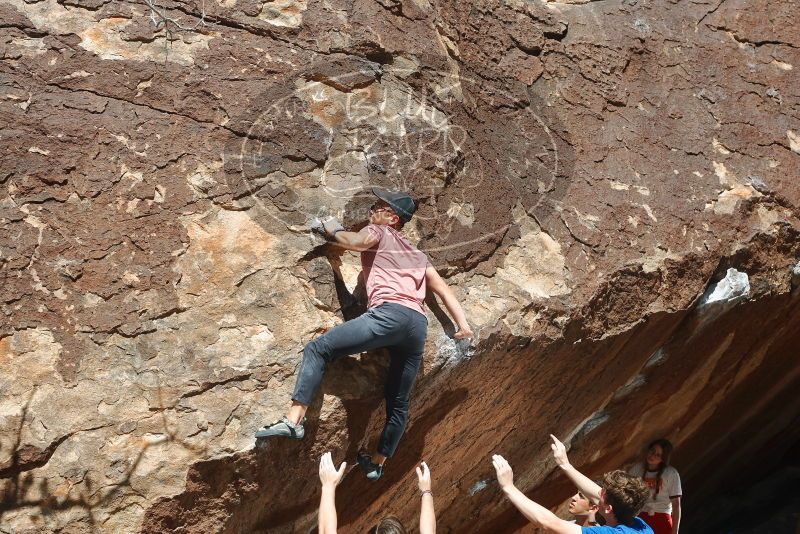 Bouldering in Hueco Tanks on 03/16/2020 with Blue Lizard Climbing and Yoga

Filename: SRM_20200316_1312460.jpg
Aperture: f/8.0
Shutter Speed: 1/250
Body: Canon EOS-1D Mark II
Lens: Canon EF 50mm f/1.8 II