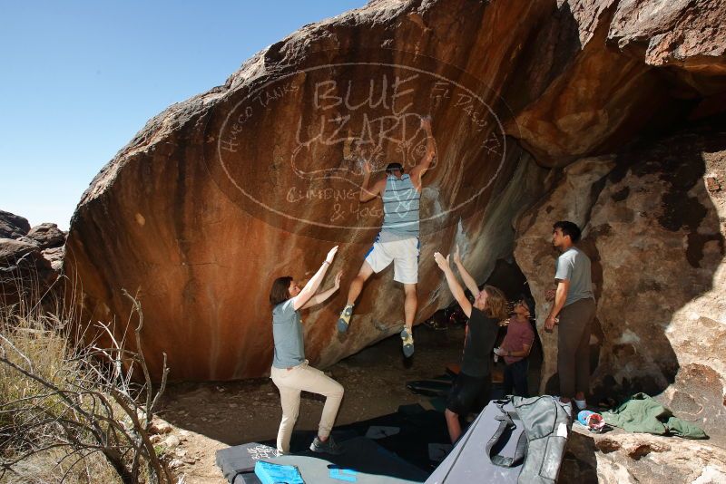 Bouldering in Hueco Tanks on 03/16/2020 with Blue Lizard Climbing and Yoga

Filename: SRM_20200316_1534490.jpg
Aperture: f/8.0
Shutter Speed: 1/250
Body: Canon EOS-1D Mark II
Lens: Canon EF 16-35mm f/2.8 L