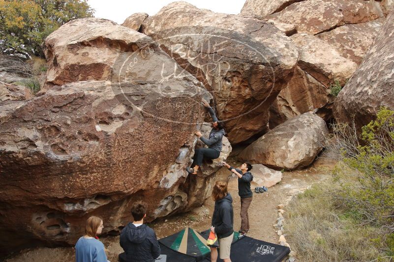 Bouldering in Hueco Tanks on 03/15/2020 with Blue Lizard Climbing and Yoga

Filename: SRM_20200315_0924210.jpg
Aperture: f/5.6
Shutter Speed: 1/320
Body: Canon EOS-1D Mark II
Lens: Canon EF 16-35mm f/2.8 L