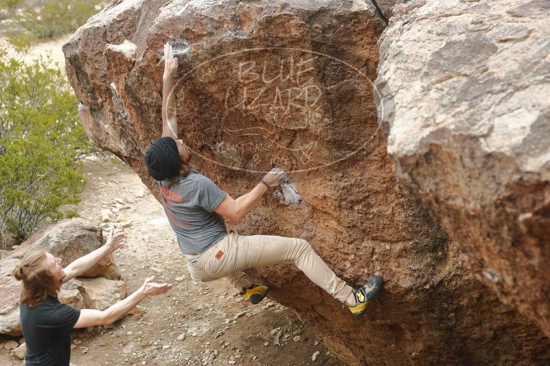 Bouldering in Hueco Tanks on 03/15/2020 with Blue Lizard Climbing and Yoga

Filename: SRM_20200315_1126410.jpg
Aperture: f/3.2
Shutter Speed: 1/640
Body: Canon EOS-1D Mark II
Lens: Canon EF 50mm f/1.8 II