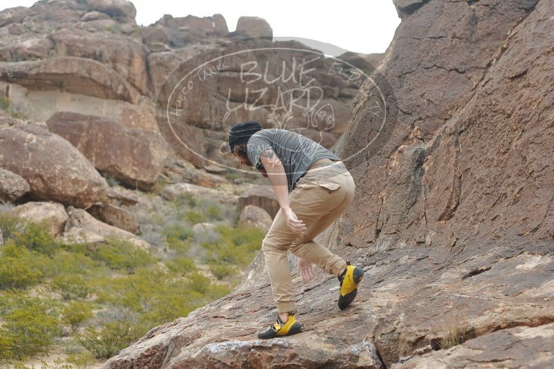 Bouldering in Hueco Tanks on 03/15/2020 with Blue Lizard Climbing and Yoga

Filename: SRM_20200315_1127030.jpg
Aperture: f/3.2
Shutter Speed: 1/1600
Body: Canon EOS-1D Mark II
Lens: Canon EF 50mm f/1.8 II