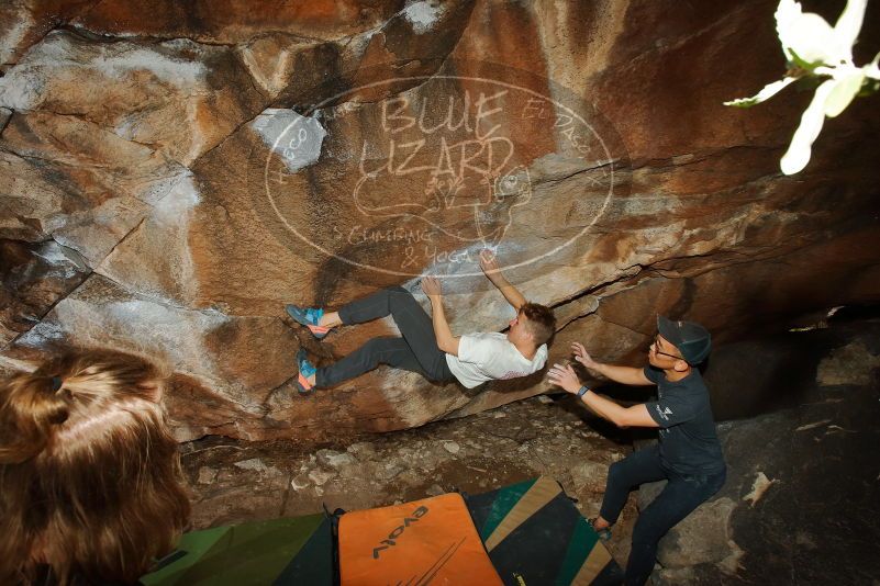 Bouldering in Hueco Tanks on 03/15/2020 with Blue Lizard Climbing and Yoga

Filename: SRM_20200315_1443310.jpg
Aperture: f/8.0
Shutter Speed: 1/250
Body: Canon EOS-1D Mark II
Lens: Canon EF 16-35mm f/2.8 L