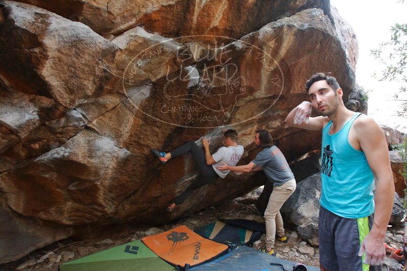 Bouldering in Hueco Tanks on 03/15/2020 with Blue Lizard Climbing and Yoga

Filename: SRM_20200315_1522300.jpg
Aperture: f/4.5
Shutter Speed: 1/250
Body: Canon EOS-1D Mark II
Lens: Canon EF 16-35mm f/2.8 L