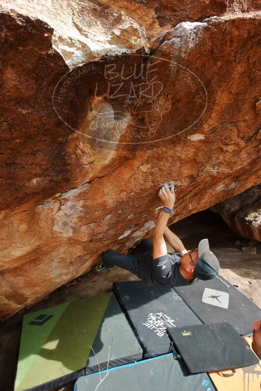 Bouldering in Hueco Tanks on 03/15/2020 with Blue Lizard Climbing and Yoga

Filename: SRM_20200315_1612480.jpg
Aperture: f/7.1
Shutter Speed: 1/250
Body: Canon EOS-1D Mark II
Lens: Canon EF 16-35mm f/2.8 L