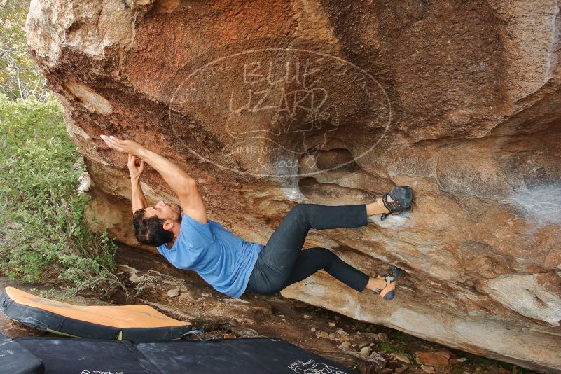 Bouldering in Hueco Tanks on 03/15/2020 with Blue Lizard Climbing and Yoga

Filename: SRM_20200315_1704470.jpg
Aperture: f/7.1
Shutter Speed: 1/250
Body: Canon EOS-1D Mark II
Lens: Canon EF 16-35mm f/2.8 L