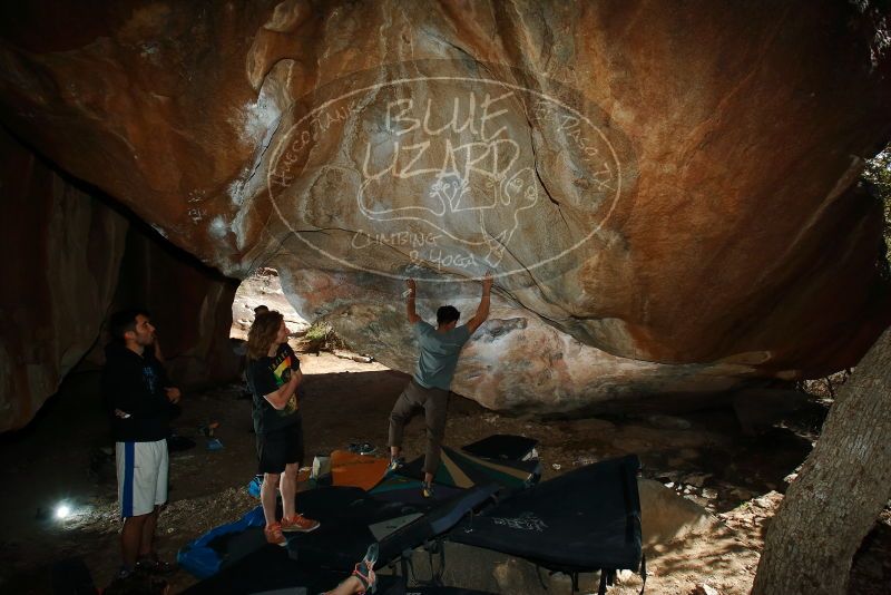 Bouldering in Hueco Tanks on 03/16/2020 with Blue Lizard Climbing and Yoga

Filename: SRM_20200316_1631450.jpg
Aperture: f/8.0
Shutter Speed: 1/250
Body: Canon EOS-1D Mark II
Lens: Canon EF 16-35mm f/2.8 L