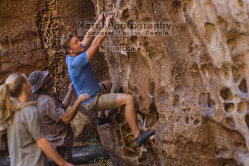 Bouldering in Hueco Tanks on 10/19/2021 with Blue Lizard Climbing and Yoga

Filename: SRM_20211019_1311060.jpg
Aperture: f/2.8
Shutter Speed: 1/125
Body: Canon EOS-1D Mark II
Lens: Canon EF 50mm f/1.8 II