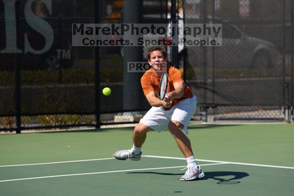 Luis Diaz Barriga and Bernhard Deussner.  The University of Texas (UT) men's tennis team defeated Georgia Tech (GT) Saturday, February 24, 2007..

Filename: SRM_20070224_1335481.jpg
Aperture: f/5.0
Shutter Speed: 1/1600
Body: Canon EOS-1D Mark II
Lens: Canon EF 80-200mm f/2.8 L