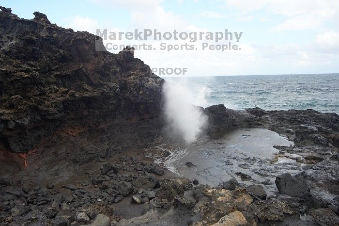 Hike to the Nakalele blowholes along the surf-beaten lava formations.

Filename: SRM_20071219_1342140.jpg
Aperture: f/10.0
Shutter Speed: 1/400
Body: Canon EOS-1D Mark II
Lens: Sigma 15-30mm f/3.5-4.5 EX Aspherical DG DF