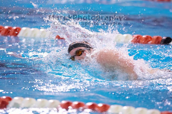 UT sophomore Trey Hoover took fifth in the 1000 yard freestyle with a time of 9:47.70.  The University of Texas Longhorns defeated The University of Georgia Bulldogs 157-135 on Saturday, January 12, 2008.

Filename: SRM_20080112_1111507.jpg
Aperture: f/2.8
Shutter Speed: 1/400
Body: Canon EOS-1D Mark II
Lens: Canon EF 300mm f/2.8 L IS