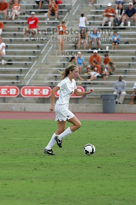 UT freshman Lucy Keith (#6, Midfielder) in the second half.  The University of Texas women's soccer team won 2-1 against the Iowa State Cyclones Sunday afternoon, October 5, 2008.

Filename: SRM_20081005_13073011.jpg
Aperture: f/5.6
Shutter Speed: 1/1250
Body: Canon EOS-1D Mark II
Lens: Canon EF 300mm f/2.8 L IS