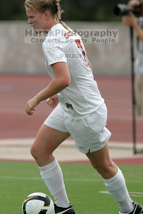 UT freshman Courtney Goodson (#7, Forward and Midfielder) in the second half.  The University of Texas women's soccer team won 2-1 against the Iowa State Cyclones Sunday afternoon, October 5, 2008.

Filename: SRM_20081005_13195234.jpg
Aperture: f/5.6
Shutter Speed: 1/1600
Body: Canon EOS-1D Mark II
Lens: Canon EF 300mm f/2.8 L IS