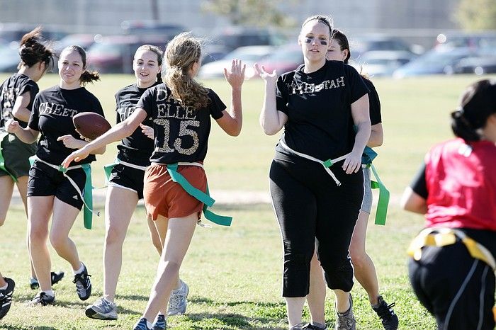 The Cheetahs (chemical engineering team) lost in the Fall 2008 UT flag football intramural championship game on November 9, 2008.

Filename: SRM_20081109_15113846.jpg
Aperture: f/5.0
Shutter Speed: 1/800
Body: Canon EOS-1D Mark II
Lens: Canon EF 300mm f/2.8 L IS